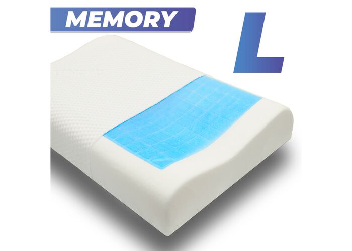 Анатомическая подушка Фабрика сна Memory-5 L ergo-gel 67x43x9.5/11.5