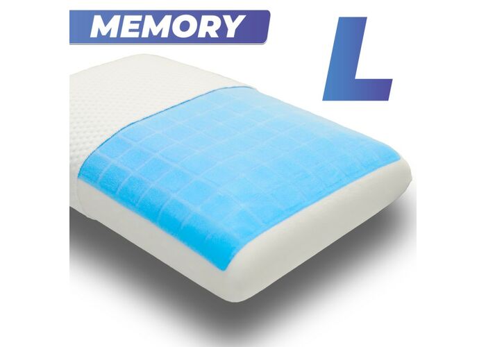 Анатомическая подушка Фабрика сна Memory-4 L gel 67x43x13