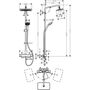 Душевая система Hansgrohe Croma Showerpipe 280, EcoSmart, термостат, 27660000