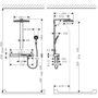 Душевая система с термостатом Hansgrohe Rainmaker Select 460, 2jet, 27109400