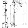 Душевая стойка со смесителем Hansgrohe Crometta S 240, 1jet, 27267000