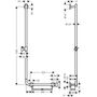 Душевая штанга Hansgrohe Unica Comfort 110 см, левосторонняя, 26403400
