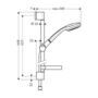 Душевая стойка Hansgrohe Croma 100 Unica, 1jet, 65 см, 27717000