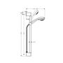 Душевая стойка Hansgrohe Crometta 85 Vario Unica Crometta, 65 см, 27763000