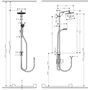 Душевая стойка Hansgrohe Crometta S 240, 1jet, 27270000