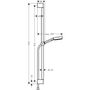 Душевая стойка Hansgrohe Pulsify 105 Relaxation, EcoSmart, штанга 90 см, 24171670
