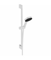 Душевая стойка Hansgrohe Pulsify Relaxation 105, 3jet, штанга 65 см, белый матовый, 24160700