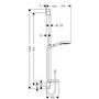 Душевая стойка Hansgrohe Raindance Select S 120, 3jet, 90 см, 26631000
