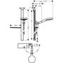 Душевой набор Hansgrohe Raindance Select 120, штанга 90 см, мыльница, 27649000