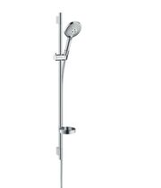 Душевой набор Hansgrohe Raindance Select S 120, 3jet, EcoSmart, штанга 90 см, мыльница, 26633000