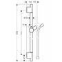 Штанга для душа c шлангом Hansgrohe Unica S Puro, 90 см, никель, 28631820