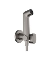 Гигиенический ручной душ Hansgrohe Bidette S EcoSmart, шланг 125 см, держатель, черный хром, 29232340