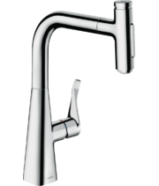 Кухонный смеситель Hansgrohe Metris Select M71-240, с душем, sBox, 73817000