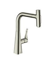 Кухонный смеситель Hansgrohe Metris Select M71-240, с душем, sBox, 73817800