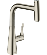 Смеситель для кухни Hansgrohe Metris Select M71 240, высокий излив, нерж, 73802800