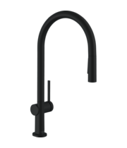 Смеситель для кухни Hansgrohe Talis M54, с вытяжным душем, черный, 72800670