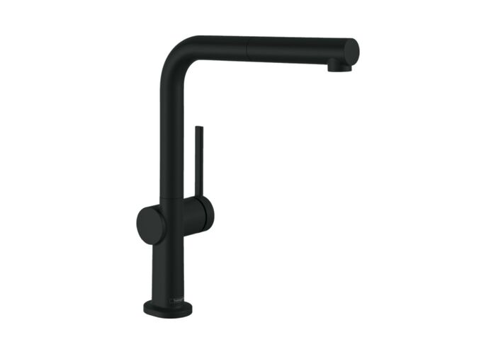 Смеситель для кухни Hansgrohe Talis M54, запорный вентиль, черный, 72808670