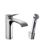 Смеситель для раковины Hansgrohe Vivenis 110, с набором для биде со шлангом 1,60 м, 75210000
