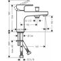 Смеситель для ванны и душа Hansgrohe Vernis Shape Monotrou, 71463000