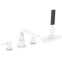 Смеситель на край ванны Hansgrohe Finoris, sBox, матовый белый, 76444700