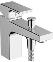 Смеситель на край ванны Hansgrohe Vernis Shape, 2 отверстия, матовый черный, 71464000