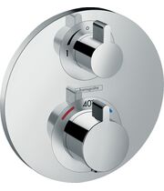 Термостат с запорным вентилем Hansgrohe Ecostat S, 15757000