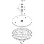 Верхний душ Hansgrohe Croma 280, 1 режим, белый матовый, 26220700