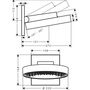 Верхний душ Hansgrohe Rainfinity 250, 1 jet, 26226700
