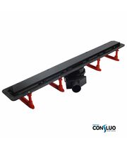 Душевой лоток Pestan Confluo Frameless Line 300 Black Glass, 13701201