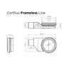 Душевой лоток Pestan Confluo Frameless Line 550 Black Glass, 13701203