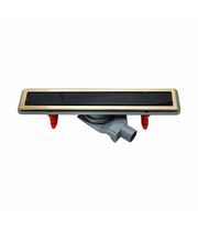 Душевой лоток Pestan Confluo Premium Black Glass Line 850 Gold, 13100099
