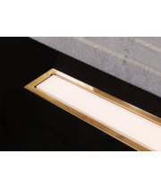 Душевой лоток Pestan Confluo Premium White Glass Line 550 Gold, 13100090