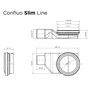 Душевой лоток Pestan Confluo Slim Line 650+, 13100027