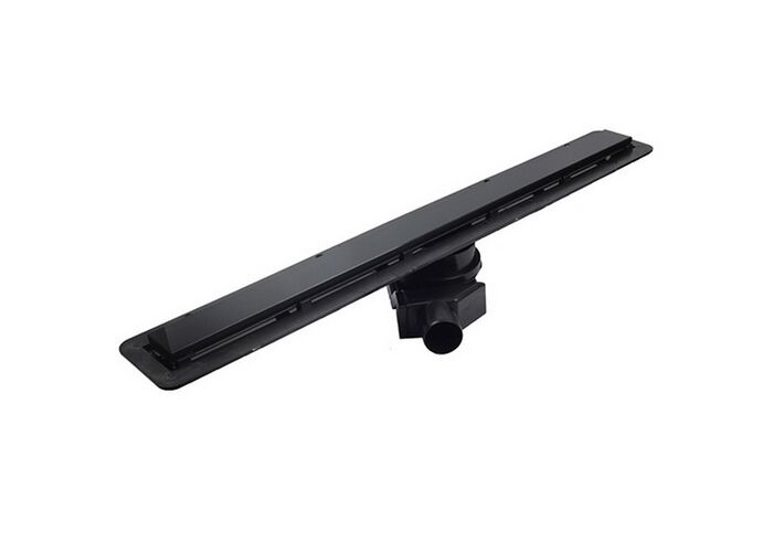 Душевой лоток линейный 2в1 Pestan Confluo Frameless Line 300 Matte Black, 13701259