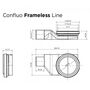 Душевой лоток линейный 2в1 Pestan Confluo Frameless Line 300 Matte Black, 13701259