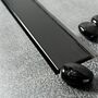 Душевой лоток линейный 2в1 Pestan Confluo Frameless Line 300 Matte Black, 13701259