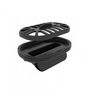 Душевой лоток линейный 2в1 Pestan Confluo Frameless Line 300 Matte Black, 13701259
