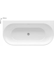 Ванна акриловая отдельностоящая Ravak FREEDOM W, 166х80 белая