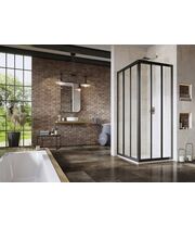 Душевая дверь Ravak Supernova ASDP3-100 черный+грейп, 00VA03R2ZG