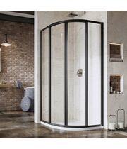 Душевая дверь Ravak Supernova SKCP4-90, 195 см, черный+транспарент, 3117O302Z1