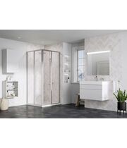 Душевая дверь Ravak Supernova SRV2-75-S, 195 см, сатин+перл, 14V30UO211