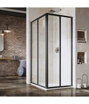 Душевая дверь Ravak Supernova SRV2-90-S, 195 см, черный+перл, 14V703O211