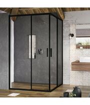 Душевая дверь Ravak Blix Slim BLSRV2K-90 черный + транспарент, X1XM70300Z1