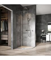 Душевой уголок полукруглый Ravak NSKK3-100, сатин + transparent, 3O6AAU00Z1