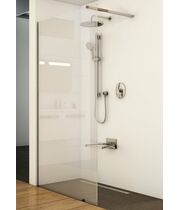Стенка для душа Ravak ST Walk-In Wall 900x2000 черный + транспарент, GW9W70300Z1