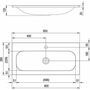Умывальник Ravak Ring 800 80x38, XJK01180000