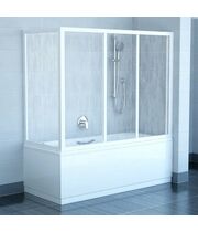 Боковая шторка для ванны Ravak APSV-80 белый+грейп