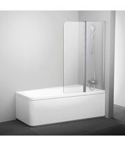 Шторка для ванны Ravak 10CVS2-100 L сатин+транспарент