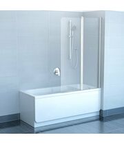 Шторка для ванны Ravak CVS2-100 R белый+транспарент