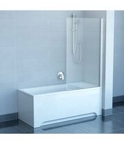 Шторка для ванны Ravak PVS1-80 белый+транспарент